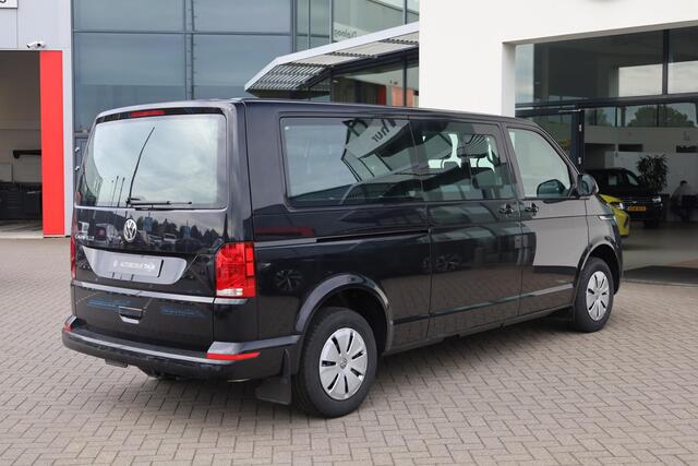 Volkswagen TRANSPORTER Caravelle L2 TDI DSG 150PK / 110kW, Voorstoel verwarming, parkeersensoren achter, DAB+, airco, dubbele cabine, bluetooth telefoonvoorbereiding, cruise control, lederen multifunctioneel stuurwiel, privacy glas, licht en regensensor