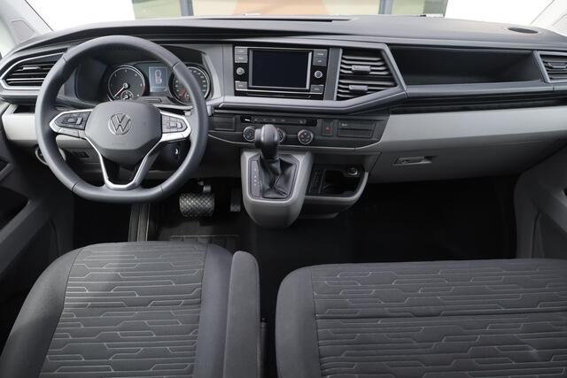 Volkswagen TRANSPORTER Caravelle L2 TDI DSG 150PK / 110kW, Voorstoel verwarming, parkeersensoren achter, DAB+, airco, dubbele cabine, bluetooth telefoonvoorbereiding, cruise control, lederen multifunctioneel stuurwiel, privacy glas, licht en regensensor