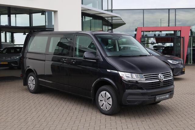 Volkswagen TRANSPORTER Caravelle L2 TDI DSG 150PK / 110kW, Voorstoel verwarming, parkeersensoren achter, DAB+, airco, dubbele cabine, bluetooth telefoonvoorbereiding, cruise control, lederen multifunctioneel stuurwiel, privacy glas, licht en regensensor