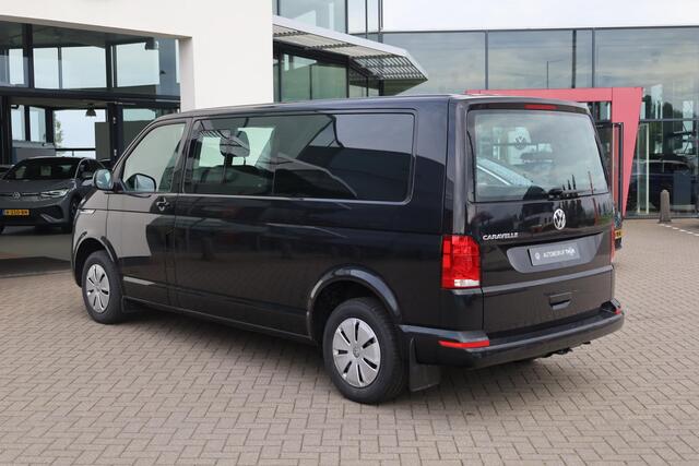 Volkswagen TRANSPORTER Caravelle L2 TDI DSG 150PK / 110kW, Voorstoel verwarming, parkeersensoren achter, DAB+, airco, dubbele cabine, bluetooth telefoonvoorbereiding, cruise control, lederen multifunctioneel stuurwiel, privacy glas, licht en regensensor