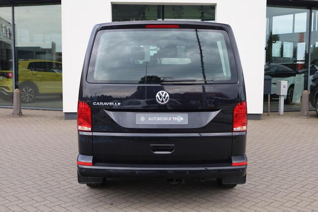 Volkswagen TRANSPORTER Caravelle L2 TDI DSG 150PK / 110kW, Voorstoel verwarming, parkeersensoren achter, DAB+, airco, dubbele cabine, bluetooth telefoonvoorbereiding, cruise control, lederen multifunctioneel stuurwiel, privacy glas, licht en regensensor