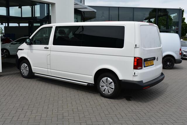 Volkswagen TRANSPORTER 2.0 TDI L2H1 28 Comfortline Highline, Dubbele Cabine DC, met armleuningen en verstelbare stoelen, privacy glas, glaslook panelen, PDC, cruise control, achteruitrij camera, achterdeuren met ruit, bijrijdersbank, composition colour met apple carplay (naviga