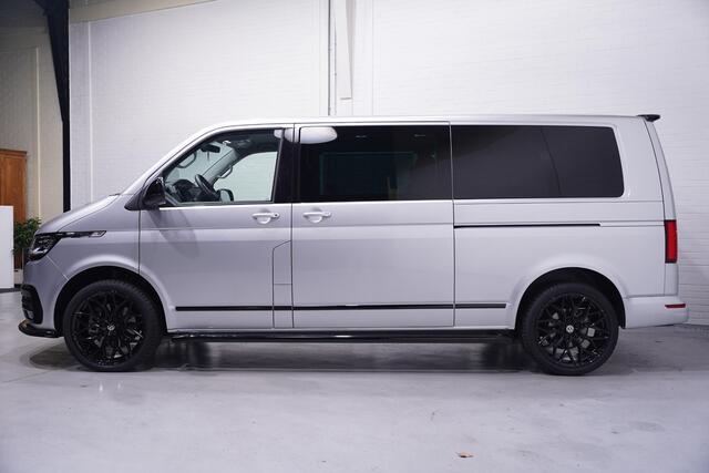 Volkswagen TRANSPORTER 2.0 TDI 204 pk Dubbel Cabine Silver&Black Edition 2x Elek. Schuifdeur, Navi, Adapt. Cruise, Duo Leder Antraciet, LED, 20" LMV, 5-Zits