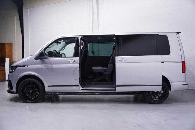 Volkswagen TRANSPORTER 2.0 TDI 204 pk Dubbel Cabine Silver&Black Edition 2x Elek. Schuifdeur, Navi, Adapt. Cruise, Duo Leder Antraciet, LED, 20" LMV, 5-Zits
