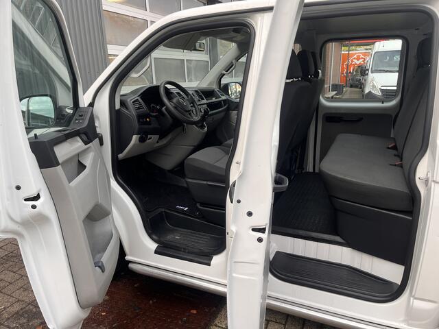 Volkswagen TRANSPORTER 2.0 TDI L2H1 DC 3 Zijdenkipper Airco Cruise controle Trekhaak 2500kg 6-Persoons Kipper Telefoonverbinding Werkverlichting 1e Eigenaar Euro 5
