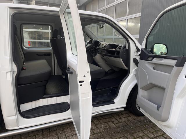 Volkswagen TRANSPORTER 2.0 TDI L2H1 DC 3 Zijdenkipper Airco Cruise controle Trekhaak 2500kg 6-Persoons Kipper Telefoonverbinding Werkverlichting 1e Eigenaar Euro 5