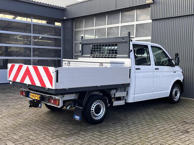 Volkswagen TRANSPORTER 2.0 TDI L2H1 DC 4Motion 150pk 4x4 Pick-up Airco Trekhaak 2500kg Telefoonverbinding Dealer onderhouden Werkverlichting Openlaadbak P-up Bpm vrij