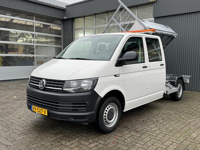Volkswagen TRANSPORTER 2.0 TDI 102pk 3 Zijden Kipper Airco Trekhaak 2200kg Airco Cruise controle Telefoonverbinding 1e eigenaar Dealer onderhouden Kieper P-up Doka Pritsche Ahk 2200kg Euro 5
