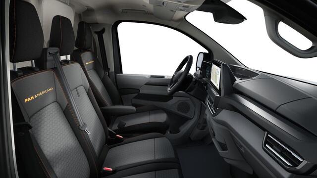 Volkswagen TRANSPORTER Bedrijfswagens PanAmericana L2 2.0 TDI EU6 170 pk 8 versn. auto | 3 neerklapbare dakrails | Achterdeuren zonder ruit | Diefstalalarmsysteem met interieurbeveiliging, noodsirene en wegsleepbeveiliging | Voorruit van gelaagd glas, warmtewerend, isolerend en