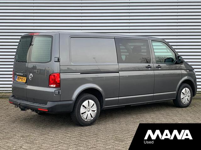Volkswagen TRANSPORTER 2.0TDI L2H1 DC Dubbel Cabine Airco 12V Trekhaak Sensoren Voorruit-Verwarming Cruise Passagiersstoel DIN Start/Stop Laadruimtebekleding