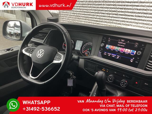 Volkswagen TRANSPORTER 2.0 TDI 150 pk DSG Aut. L2 DC Dubbel Cabine Highline BPM VRIJ! Adapt.Cruise/ LED/ 2xSchuifdeur/ Standkachel/ Carplay/ Stoelverw./ Camera/