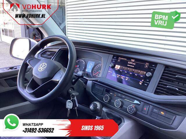 Volkswagen TRANSPORTER T6.1 2.0 TDI L2 DC Dubbel Cabine BPM VRIJ! 6 Pers./ NL Auto/ CarPlay/ Navi/ Cruise/ PDC/ Trekhaak