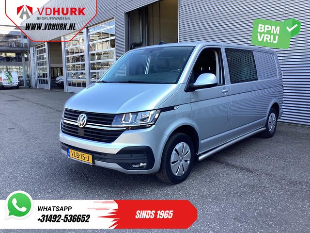 Volkswagen TRANSPORTER T6.1 2.0 TDI L2 DC Dubbel Cabine BPM VRIJ! 6 Pers./ NL Auto/ CarPlay/ Navi/ Cruise/ PDC/ Trekhaak