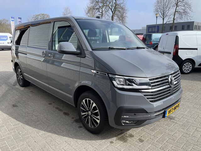 Volkswagen TRANSPORTER 2.0 TDI 150pk DSG automaat L2H1 30 DC Bulli 5 persoons / vaste prijs rijklaar ¤ 35.950 ex btw / lease vanaf ¤ 643 / airco / cruise / navi / camera / leer / dubbele schuifdeur / achterdeuren !
