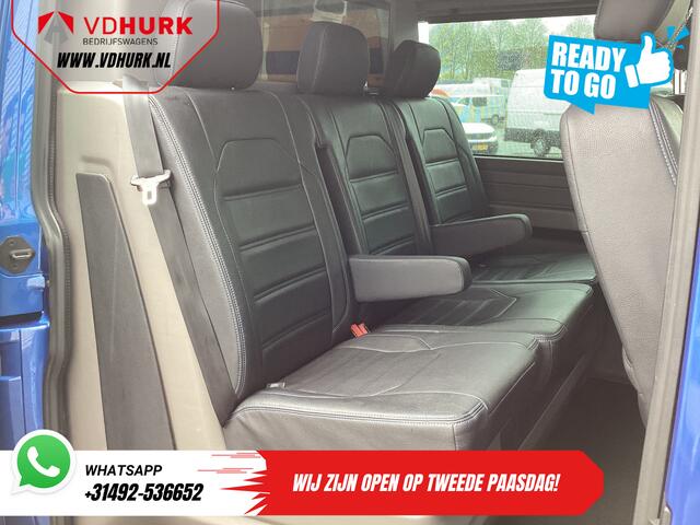 Volkswagen TRANSPORTER T6.1 2.0 TDI 150 pk DSG Aut. L2 DC Dubbel Cabine LED/ Adapt.Cruise/ Leder/ 2.5t trekverm./ Stoelverw./ Navi/ Carplay/ Camera/ PDC