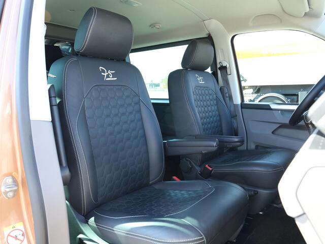 Volkswagen TRANSPORTER 2.0 TDI 204PK DSG 4Motion L2H1 DC Bulli 75-Edition | ACC | LED | Elektrische Schuifdeuren | Leder | Alarm | Stoelverwarming | Trekhaak |
