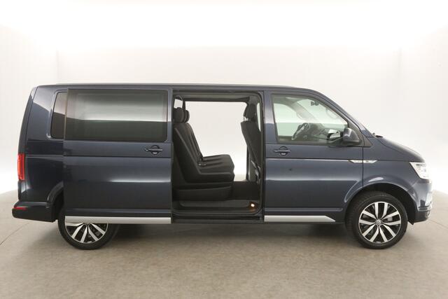 Volkswagen TRANSPORTER 2.0 TDI L2H1 | 204PK | Dubbele Cabine | 5 Persoons | DSG Automaat Airco Camera Carplay 2xSchuifdeur Cruise Navi Trekhaak PDC 18''LMV