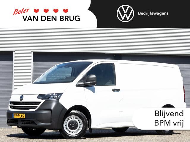 Volkswagen TRANSPORTER 2.0 TDI L1H1 28 | BPM-vrij | Achterdeuren | Cruise control | Parkeersensoren | App-connect | Airco |