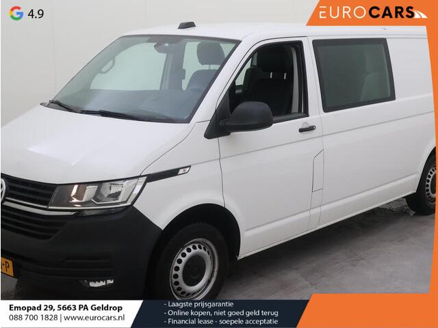 Volkswagen TRANSPORTER L2H1 Dubbele cabine 5 persoons Navi Apple Carplay / Android auto Cruise control Trekhaak Parkeersensoren Euro6
