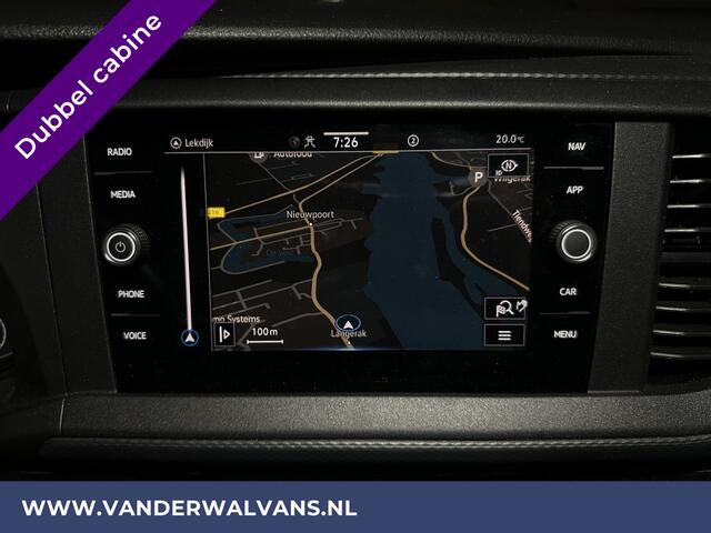 Volkswagen TRANSPORTER 2.0 TDI L2H1 Dubbele Cabine Euro6 Airco | 5-Zits | Navigatie | Trekhaak | Apple Carplay Android Auto, Cruisecontrol, Parkeersensoren