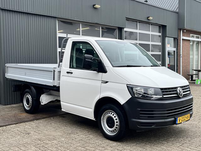 Volkswagen TRANSPORTER 2.0 TDI L1H1 Pick up open laadbak Airco Bluetooth trekhaak 2200kg trekgewicht 1e eigenaar Dealer onderhouden Euro 6 P-up Bakwagen Doka Pritsche Ahk 2500kg