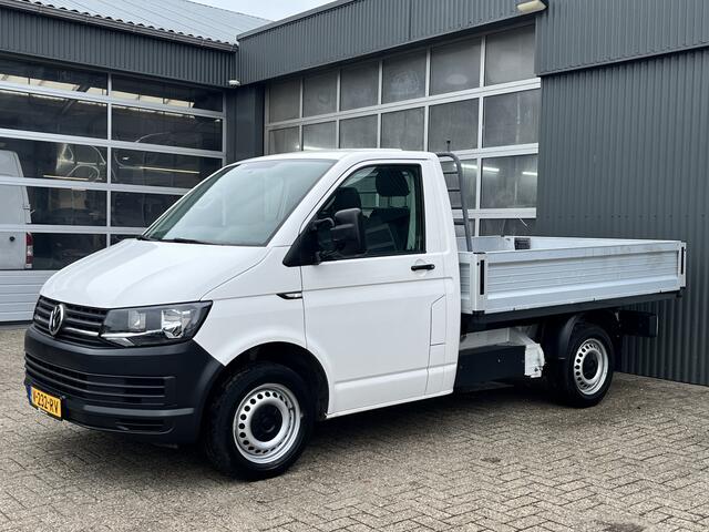 Volkswagen TRANSPORTER 2.0 TDI L1H1 Pick up open laadbak Airco Bluetooth trekhaak 2200kg trekgewicht 1e eigenaar Dealer onderhouden Euro 6 P-up Bakwagen Doka Pritsche Ahk 2500kg