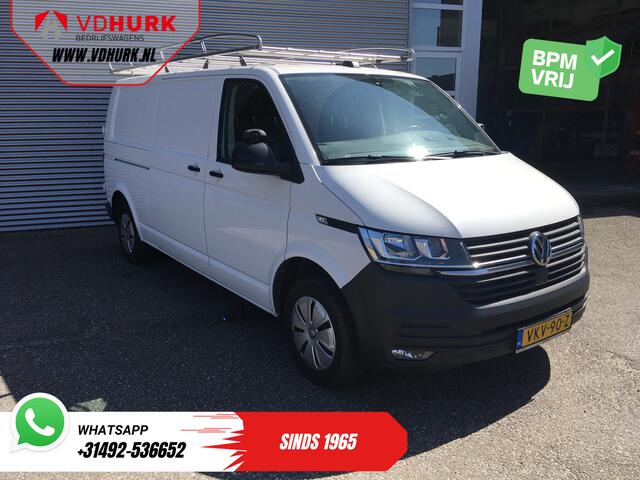 Volkswagen TRANSPORTER 2.0 TDI L2 BPM VRIJ! Imperiaal/ Carplay/ Airco/ Cruise/ PDC/ Trekhaak
