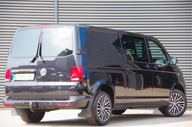 Volkswagen TRANSPORTER 2.0 TDI L2 150PK AUT. DC-5P, LED, 2X SCHUIFDEUR, TREKHAAK, NAVI, CRUISE, LEDER STUUR, PARKEERSENSOREN, MISTLAMPEN, DUBBELE CABINE