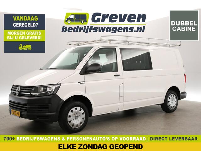 Volkswagen TRANSPORTER 2.0 TDI L2H1 140PK | Dubbele Cabine | 6 Persoons | Airco Carplay Navi Imperiaal Trekhaak