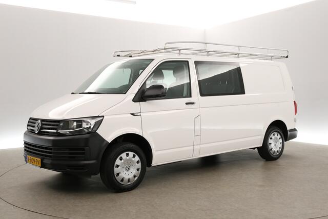 Volkswagen TRANSPORTER 2.0 TDI L2H1 140PK | Dubbele Cabine | 6 Persoons | Airco Carplay Navi Imperiaal Trekhaak