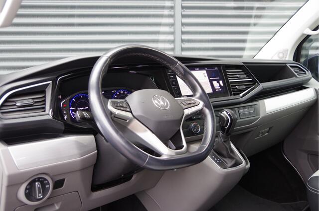 Volkswagen TRANSPORTER 2.0 TDI L2 BULLI DC-5P, AUT. LED, LEDER, TREKHAAK, STOELVERWARMING, ADAPT. CRUISE, DIGITAL COCKPIT, CAMERA, AIRCO, PARKEERSENSOREN, DUBBELE CABINE, DUBBEL CABINE, NL AUTO, NAP