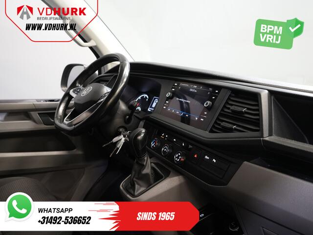 Volkswagen TRANSPORTER 2.0 TDI 150 pk DSG Aut. L2 BPM VRIJ! Adapt.Cruise/ LED/ 2x Schuifdeur/ Carplay/ Stoelverw./ Airco/ Navi/ PDC/ 17"LMV/ Trekhaak
