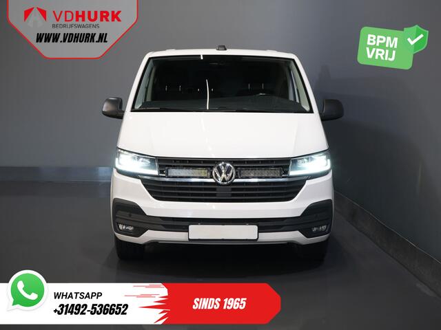 Volkswagen TRANSPORTER 2.0 TDI 150 pk DSG Aut. L2 BPM VRIJ! Adapt.Cruise/ LED/ 2x Schuifdeur/ Carplay/ Stoelverw./ Airco/ Navi/ PDC/ 17"LMV/ Trekhaak