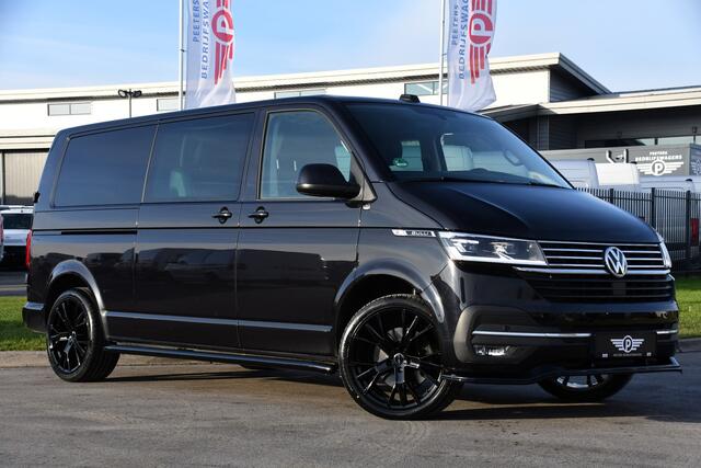 Volkswagen TRANSPORTER 2.0 TDI L2H1 30 DC Bulli Black Edition Virtual, Adaptie cruise, Camera, Carplay, 199pk, Sensoren, Automaat, Leder, Trekhaak, LED, 2 x Schuifdeur, Uniek!