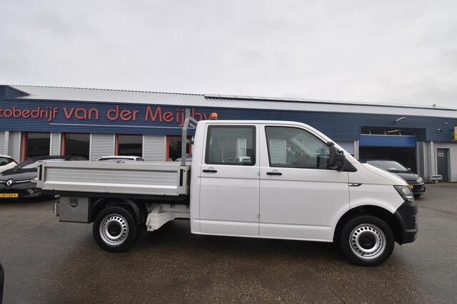 Volkswagen TRANSPORTER 2.0 TDI L2H1 DC , 140PK , TREKHAAK , AIRCO , 6-PERSOONS ,