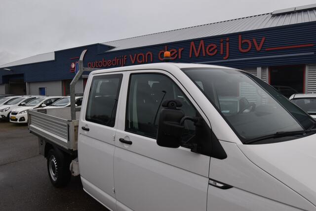 Volkswagen TRANSPORTER 2.0 TDI L2H1 DC , 140PK , TREKHAAK , AIRCO , 6-PERSOONS ,