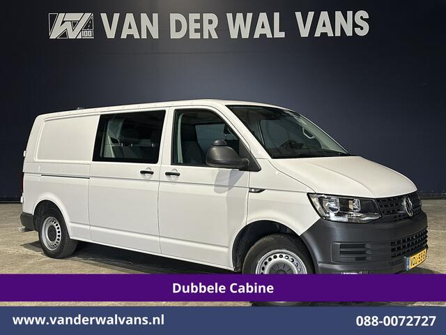 Volkswagen TRANSPORTER 2.0 TDI 150pk L2H1 Dubbele Cabine Euro6 Airco | 5-Zits | Camera | Cruisecontrol | 2500kg Trekhaak Parkeersensoren