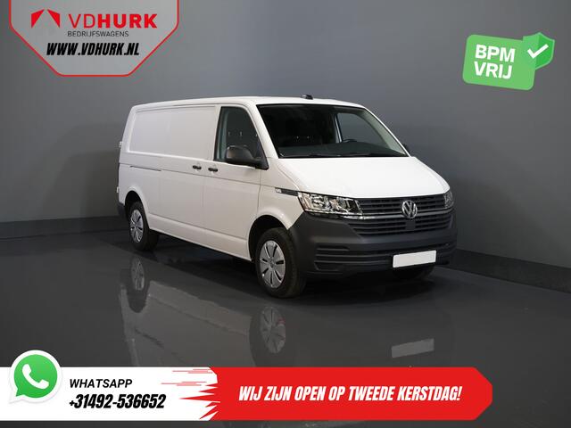 Volkswagen TRANSPORTER 2.0 TDI 150 pk DSG Aut. L2 BPM VRIJ! Adapt.Cruise/ Standkachel/ Stoelverw./ Carplay/ Camera/ PDC/ Trekhaak/ Airco