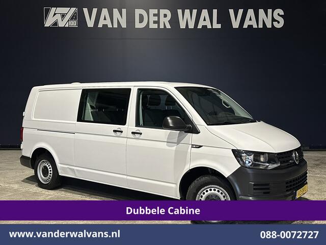 Volkswagen TRANSPORTER 2.0 TDI 150pk L2H1 Dubbele Cabine Euro6 Airco | 6-Zits | Cruisecontrol 2500kg trekhaak