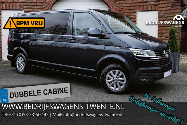 Volkswagen TRANSPORTER 2.0 TDI 150PK DSG L2H1 DUB/CAB LED Trekhaak Camera