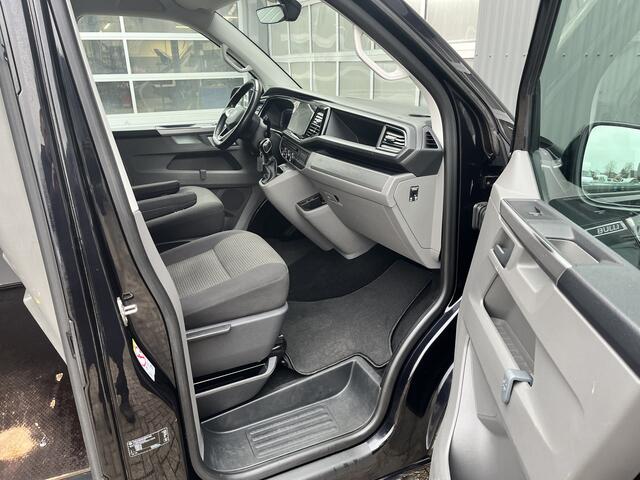 Volkswagen TRANSPORTER 2.0 TDI L2H1 Bulli 150pk Automaat Airco Cruise controle Digitaal display Trekhaak 2500kg trekgewicht 2-Persoons Telefoonverbinding Apple carplay Sitebars Euro 6 Dealer onderhouden