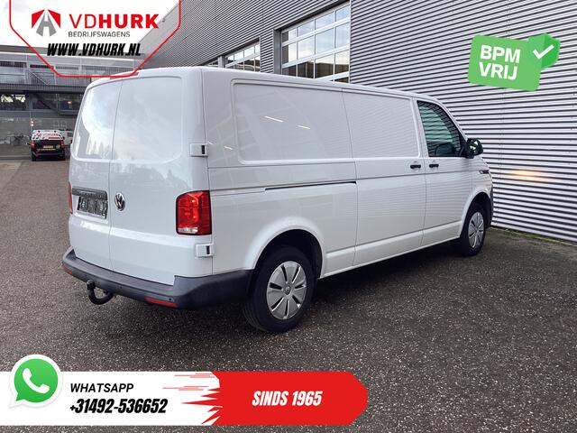 Volkswagen TRANSPORTER 2.0 TDI 150 pk DSG Aut. L2 Carplay/ 2x Schuifdeur/ Stoelverw./ Airco/ Cruise/ PDC V+A/ Trekhaak