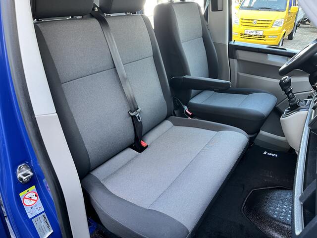 Volkswagen TRANSPORTER 2.0 TDI L2H1 DC Euro 6 Kipper open laadbak Airco trekhaak 2200kg trekgewicht 1e eigenaar Dealer onderhouden Telefoonverbinding Kieper P-up Doka Pritsche Ahk 2200kg