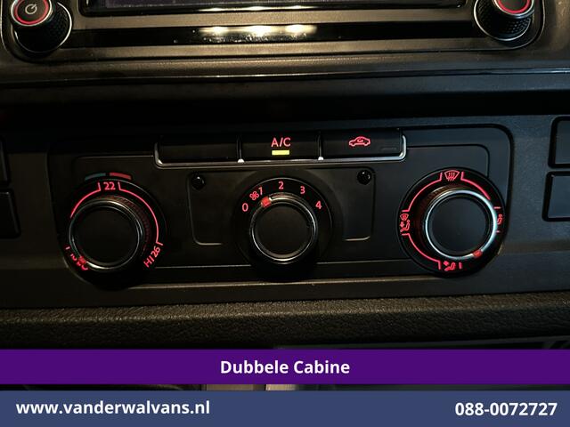 Volkswagen TRANSPORTER 2.0 TDI 150pk L2H1 Dubbele Cabine Airco | 5-Zits | Navigatie | Apple Carplay | Cruisecontrol Android Auto, 2500kg Trekhaak, Parkeersensoren, Achterklep