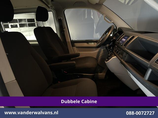Volkswagen TRANSPORTER 2.0 TDI 150pk L2H1 Dubbele Cabine Airco | 5-Zits | Navigatie | Apple Carplay | Cruisecontrol Android Auto, 2500kg Trekhaak, Parkeersensoren, Achterklep