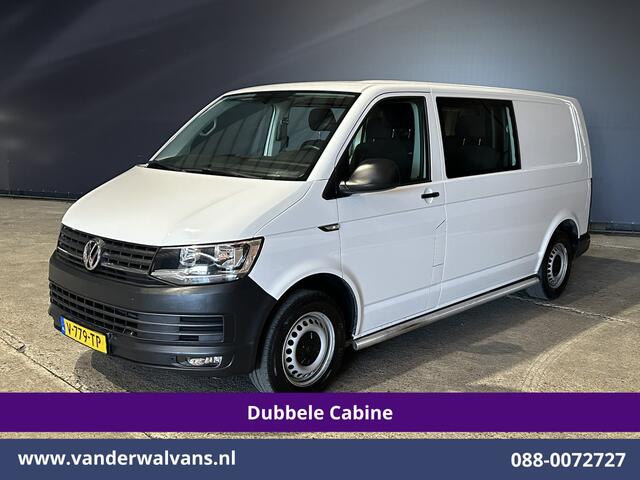 Volkswagen TRANSPORTER 2.0 TDI 150pk L2H1 Dubbele Cabine Airco | 5-Zits | Navigatie | Apple Carplay | Cruisecontrol Android Auto, 2500kg Trekhaak, Parkeersensoren, Achterklep