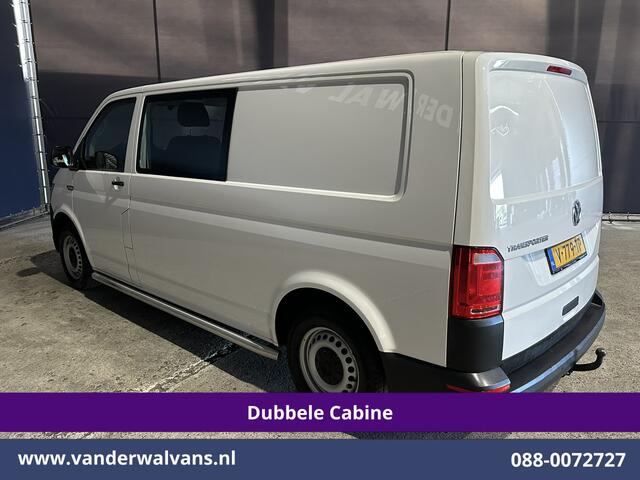 Volkswagen TRANSPORTER 2.0 TDI 150pk L2H1 Dubbele Cabine Airco | 5-Zits | Navigatie | Apple Carplay | Cruisecontrol Android Auto, 2500kg Trekhaak, Parkeersensoren, Achterklep