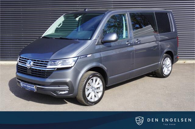 Volkswagen TRANSPORTER 199pk Automaat 4x4 Bulli Dubbele cabine Trekhaak Camera Apple Carplay Navigatie digitaal dashboard ACC Cruise control Stoelverwarming