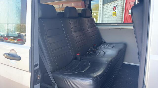 Volkswagen TRANSPORTER 2.0 TDI L2H1 DC 6 PERS / TREKHAAK / 1STE EIG / DEALER OH / LEDER / AIRCO / BLUETOOTH / CRUISE / NL-AUTO