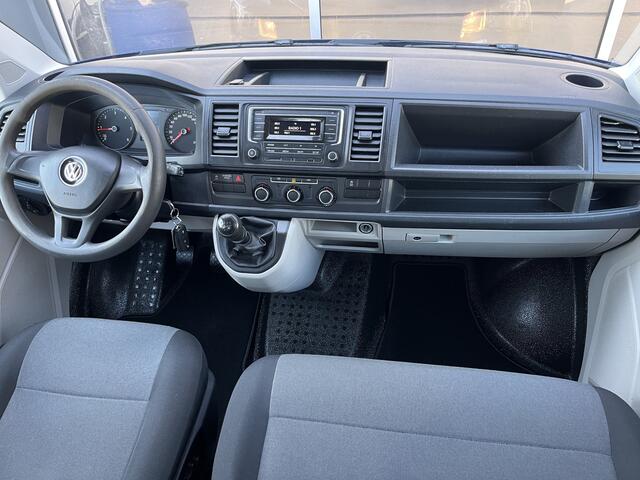 Volkswagen TRANSPORTER 2.0 TDI L2H1 DC Euro 6 Kipper open laadbak Airco trekhaak 2200kg trekgewicht 1e eigenaar Dealer onderhouden Telefoonverbinding Kieper P-up Doka Pritsche Ahk 2200kg